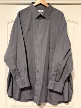 Modena Classic Fit Button Down Shirt Men’s Size 20 34/35 Gray Long Sleeve